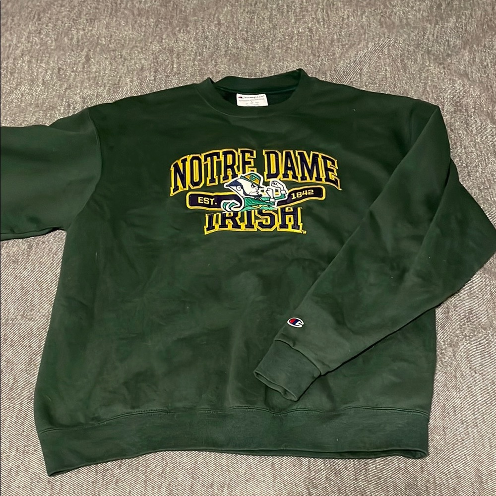 Champion Green Notre Dame Irish Men's Sweater